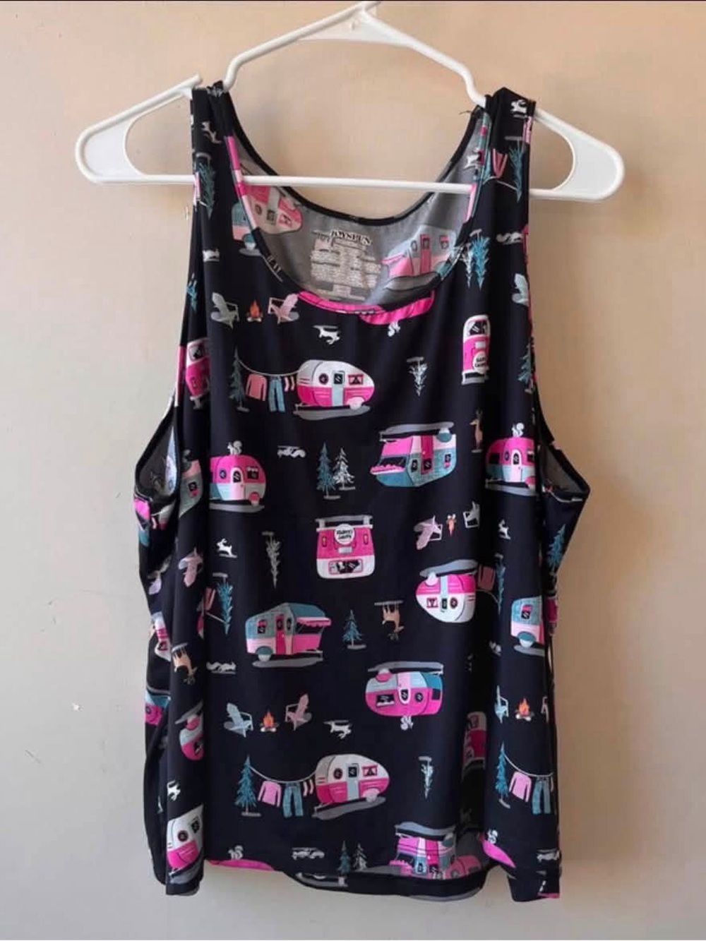 Joyspun 3X Camper Print Tank Top